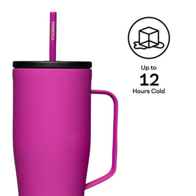 Corkcicle 30oz Cold Cup XL - Berry Punch , Insulated Tumbler With Straw & Handle 3