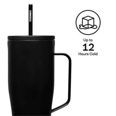 Corkcicle 30oz Cold Cup XL - Matte Black , Insulated Tumbler With Straw & Handle 4