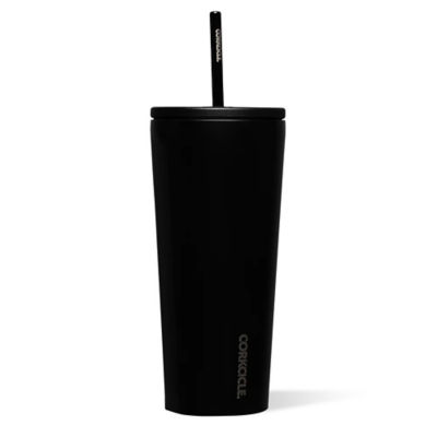 Corkcicle 24oz Cold Cup - Matte Black , Insulated Tumbler With Straw 1