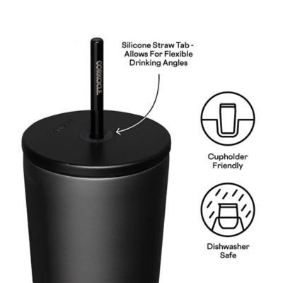Corkcicle 24oz Cold Cup - Ceramic Slate , Insulated Tumbler With Straw 3