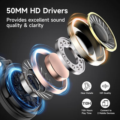 OneOdio Pro C Bluetooth Over Ear Headphones 6