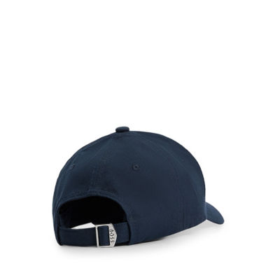 BOSS Embroidered-logo cap in cotton twill 3