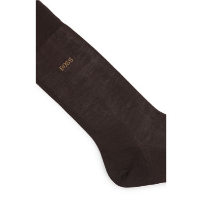 BOSS Regular-length logo socks in mercerised Egyptian cotton 2