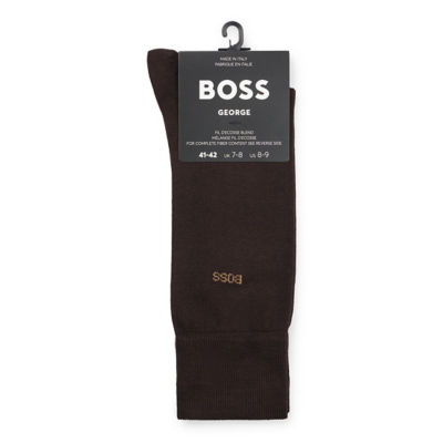 BOSS Regular-length logo socks in mercerised Egyptian cotton 3