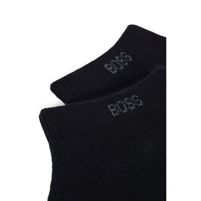BOSS Two-pack of cotton-blend socks in an ankle length 2