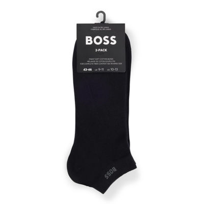 BOSS Two-pack of cotton-blend socks in an ankle length 3