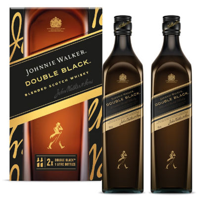 Buy [Bundle of 2] JOHNNIE WALKER DOUBLE BLACK 1000ML 40% Online in