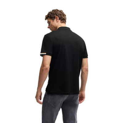 BOSS Rubberised-Logo Polo Shirt In Mercerised Cotton 5