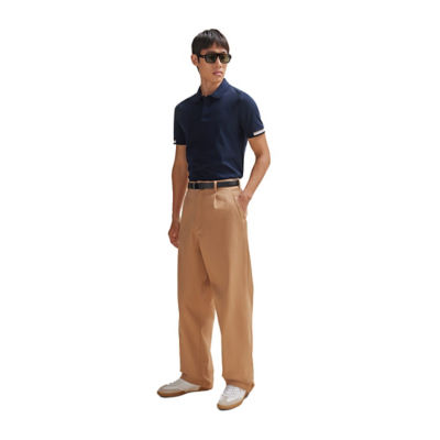 BOSS Rubberised-Logo Polo Shirt In Mercerised Cotton 2