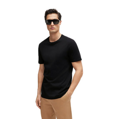 BOSS Mercerised-Cotton T-shirt In A Slim Fit 4