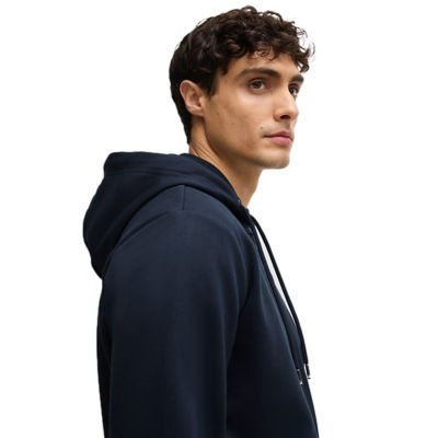 BOSS Printed-Logo Zip-Up Hoodie In Cotton Terry 3