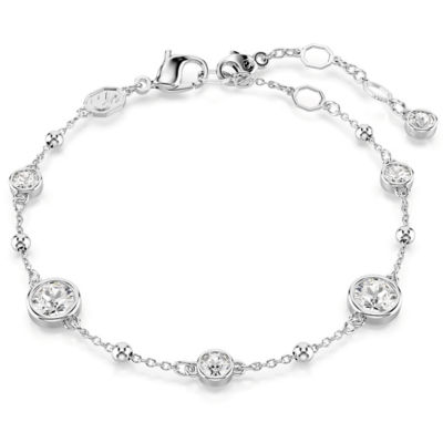 SWAROVSKI Imber 手链, 圆形切割, 白色, 镀铑 1