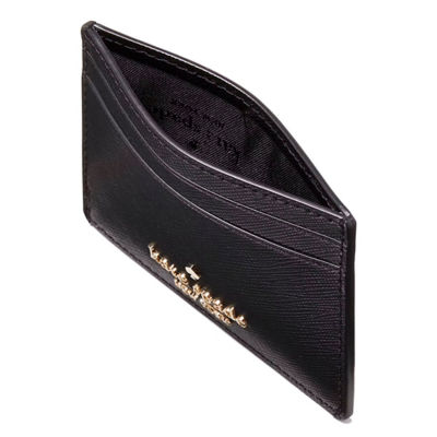 COACH KATE SPADE Madison Small Slim Card Holder Black KI368 3