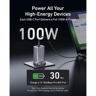 Anker Prime Charger 100W USB C Foldable Charger A2688 3