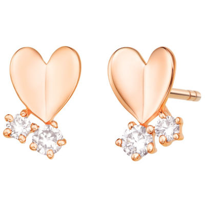 Goldheart KStyle Rose Gold Cupid Earrings 1