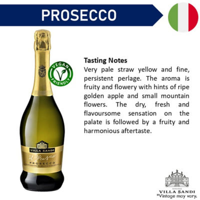 Villa Sandi IL Fresco Brut Prosecco 750ML Sparkling Wine 3