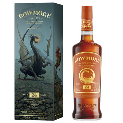 BOWMORE FRANK QUITELY SERIES - THE DRAGON'S PREY 24 YO (TRAVEL EXCLUSIVE SERIES) 50.7% 700ML