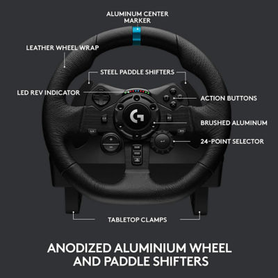 LOGITECH G923 TRUEFORCE SIM RACING WHEEL 6