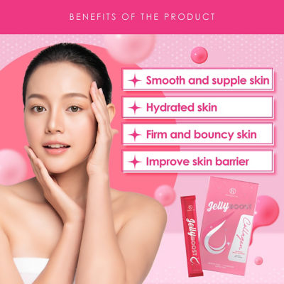 Kinohimitsu JellyBoost Collagen 15g x 7's - Inner Beauty Dietary Supplement Jelly - Hydration, Firm & Bouncy 3