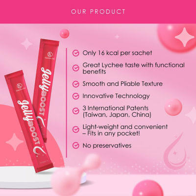 Kinohimitsu JellyBoost Collagen 15g x 7's - Inner Beauty Dietary Supplement Jelly - Hydration, Firm & Bouncy 5