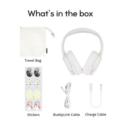 Buddyphones Cosmos Fun Hybrid Anc Headphone With Stickers 2
