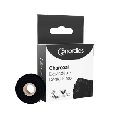 Nordics [Bundle of 3] Nordics Expandable Dental Floss Charcoal 30metres 3