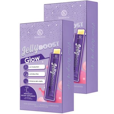 KINOHIMITSU [Bundle of 2] Kinohimitsu JellyBoost Glow Skin Beauty Dietary Supplement Jelly 15g x 15 Sachets - Anti-Blue Ray, UV Protection 1
