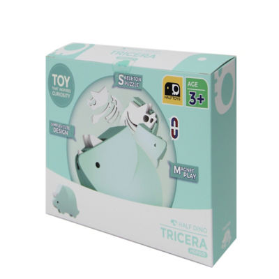 Halftoys HDP001 拼图和书籍套装 三角龙 1