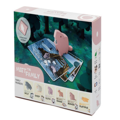 Halftoys HAP011 PUZZLE & BOOK SET ANIMAL BEAVER 2