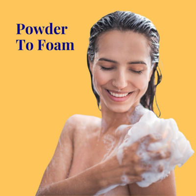 The Powder Shampoo Energising Body Foam Wash Lemongrass & Turmeric 50g / 1.76oz 8
