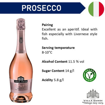Villa Sandi IL Fresco Rose Sparkling Wine 4