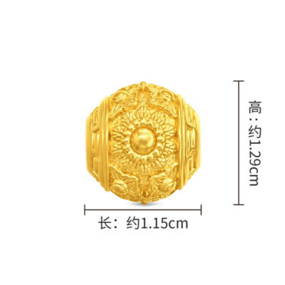 Chow Tai Fook 周大福故宫系列999足金吊坠 - 福瑞亨通 R35586 4