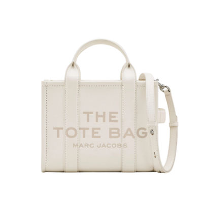 MARC JACOBS THE SMALL TOTE - COTTON/SILVER 1