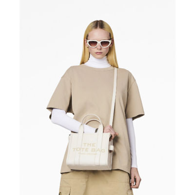 MARC JACOBS THE SMALL TOTE - COTTON/SILVER 2
