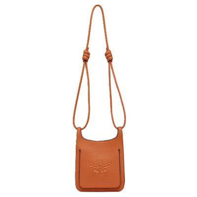 ショルダーバッグ・ポシェット MCM LEATHER HIMMEL HOBO BAG WITH EMBOSSED LOGO MCM Mini Himmel Hobo Crossbody Bag | Brown | FARFETCH