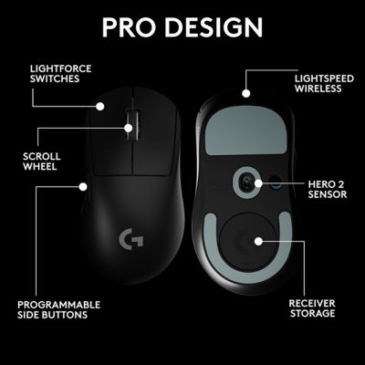 LOGITECH G PRO X SUPERLIGHT 2 DEX GAMING Mouse 8