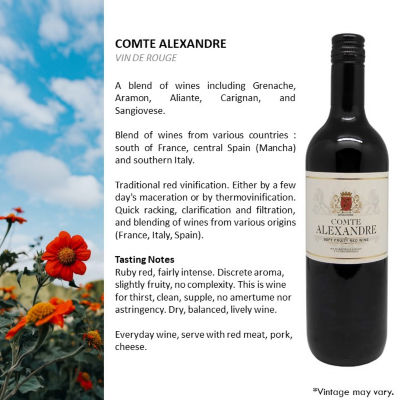 Buy Comte Alexandre Vin De Eu - Red Wine Online in Singapore | iShopChangi
