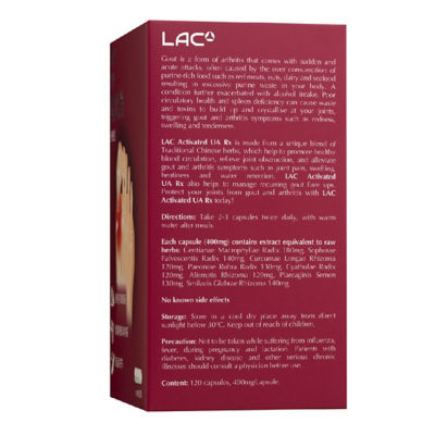 LAC UA Rx™ Gout Protect 120s 3