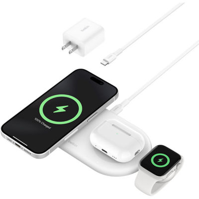 Belkin Qi2 3-In-1 15 Watts Wireless Magnetic Charging Pad 6