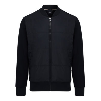 BOSS Travel Retail Exclusive Hybrid Zip-Up Sweatshirt With Cotton Terry 1