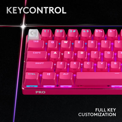 Logitech G 罗技 G Pro X 60 Lightspeed 蓝牙无线 60% 键盘（Gx-棕色） 4