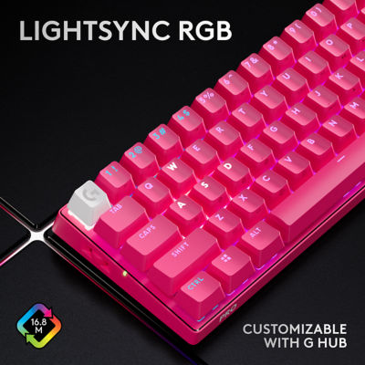 Logitech G 罗技 G Pro X 60 Lightspeed 蓝牙无线 60% 键盘（Gx-棕色） 8
