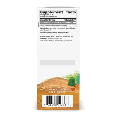 NORDIC NATURALS 宝宝维生素D3液体 22.5mL 3