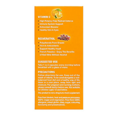 Nutrilife Immune C Vitamin C + Resveratrol 60 tabs 3
