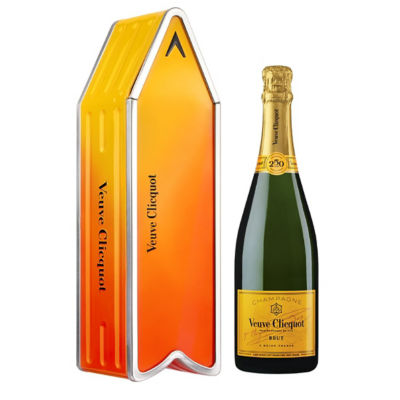VEUVE CLICQUOT YELLOW LABEL ARROW GIFT BOX 12.5% 750ML
