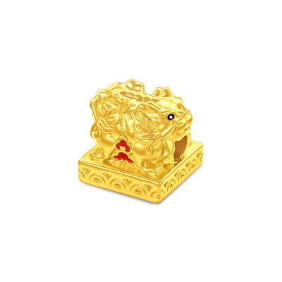 Chow Tai Fook 周大福故宫系列999足金吊坠 - 三福龍印 (鎏彩) R35599 2