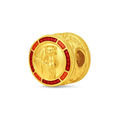 Chow Tai Fook 周大福故宫系列999足金吊坠 - 馬到成功 (鎏彩) R35556 2