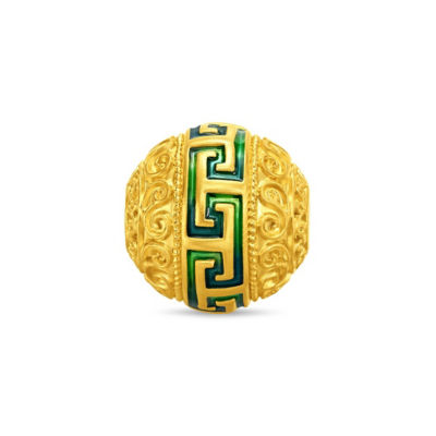 Chow Tai Fook 周大福故宫系列999足金吊坠 - 時來運轉 (鎏彩) R35613 3