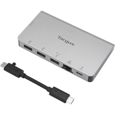 Targus Usb-C Multi-Port Hub With Ethernet Adapter And 100W Power Delivery Usb-C 5