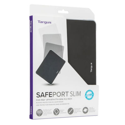 TARGUS iPad的Safeport Slim Slim抗微生物案例（第9，8和7世代）10.2英寸 17
